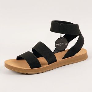 Black Strap Sandals